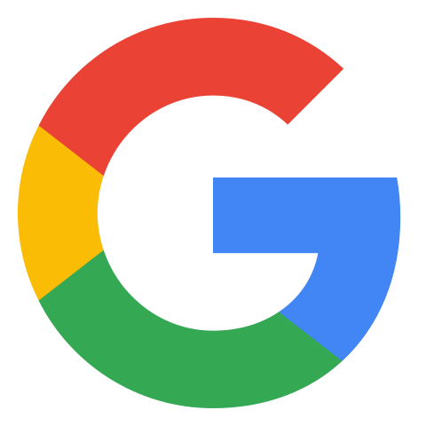 Logotipo de Google con la letra "G" en colores rojo, azul, verde y amarillo, representando la identidad visual de la empresa.